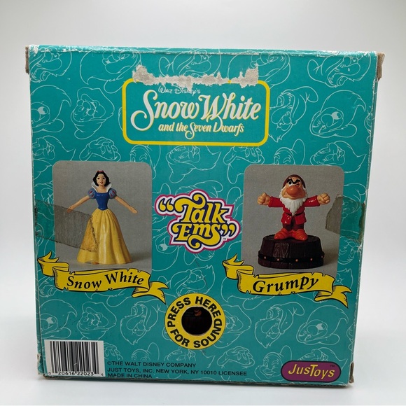 Walt Disney Snow White and the Seven Dwarfs Just Toy Talk Ems Grumpy (NO SOUND) - Picture 2 of 7